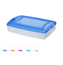 Контейнер пласт. прямоуг.1.2 л, с крышкой, Frigo Plus, DRINA