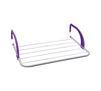Сушилка для белья навесная, 3м, серия Optima, бело-фиолетовая, PERFECTO LINEA