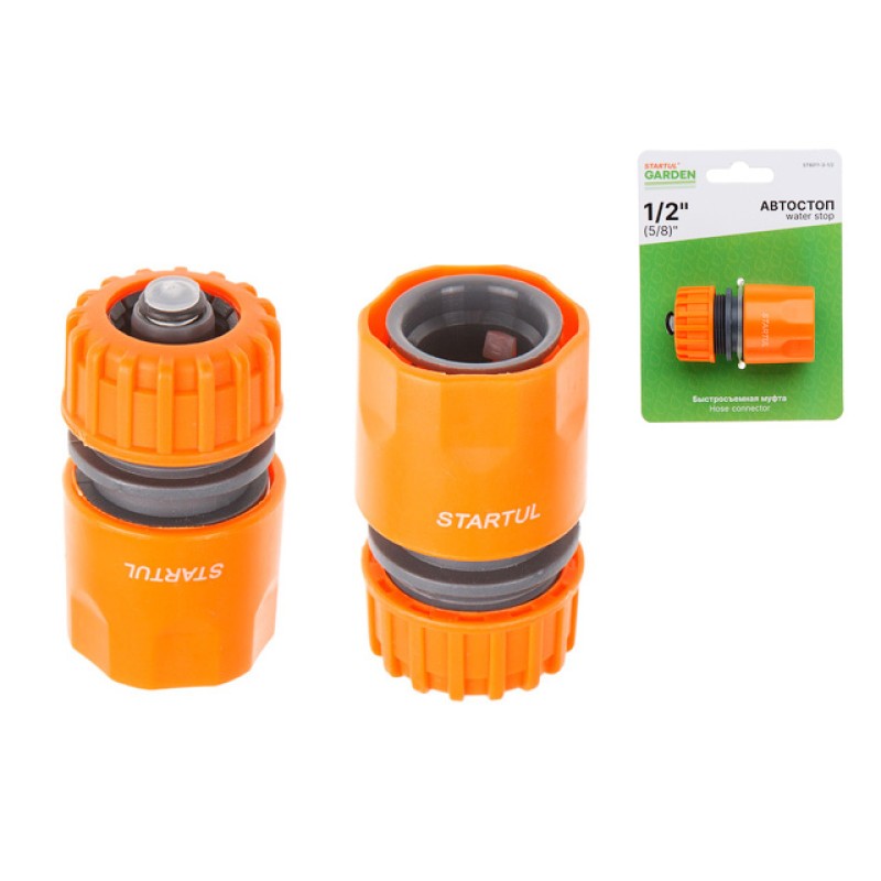 Муфта быстросъемная 1/2"(5/8") с автостоп. STARTUL GARDEN (ST6011-3-1/2) Муфта быстросъемная 1/2"(5/8") с автостоп. STARTUL GARDEN (ST6011-3-1/2)