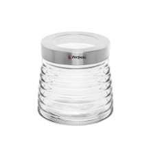 Банка для сыпучих продуктов стеклянная Ажур (Azhur) 950 мл, PERFECTO LINEA