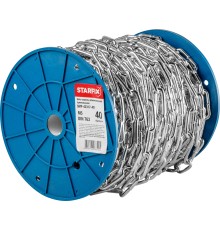 Цепь сварная длиннозвенная, оцинк. М5 DIN 763 (бухта 40 м) STARFIX