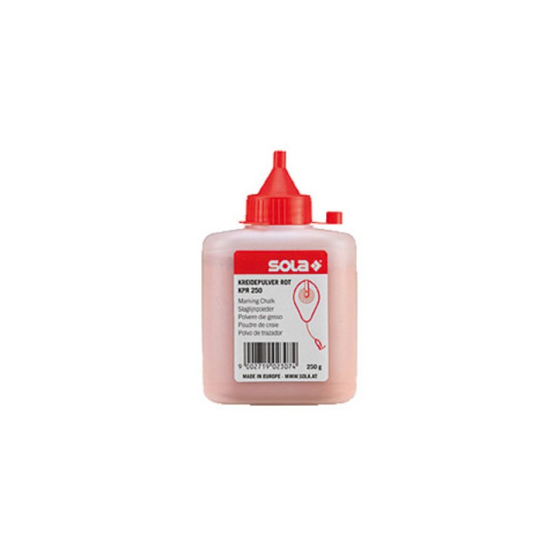 Мел разметочный КРАСНЫЙ в пластм. бут.(250г) KPR 250 RED (SOLA) Мел разметочный КРАСНЫЙ в пластм. бут.(250г) KPR 250 RED (SOLA)