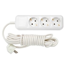 Удлинитель бытовой 5м (3 роз., 3.7кВт, с/з, ПВС 3х1,5) BYLECTRICA