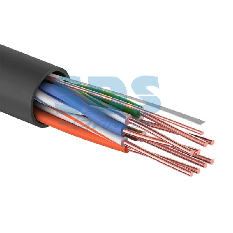 Кабель UTP 4PR 24AWG, CCA, CAT5e, PE черный, (OUTDOOR) (бухта 25 м) PROconnect Кабель UTP 4PR 24AWG, CCA, CAT5e, PE черный, (OUTDOOR) (бухта 25 м) PROconnect