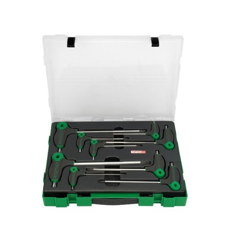 Набор ключей L-Type TORX 2-10мм 9шт в пласт.боксе TOPTUL (GZC0904) Набор ключей L-Type TORX 2-10мм 9шт в пласт.боксе TOPTUL (GZC0904)