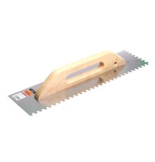 Гладилка швейц.нерж.с дер.ручкой 126х480мм зуб 10x10мм STARTUL MASTER (ST1056-10)
