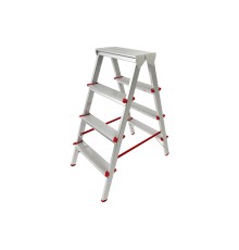Лестница-стремянка алюм. двухсторонняя 88 см 4 ступ. 3,4кг PRO STARTUL (ST9941-04)