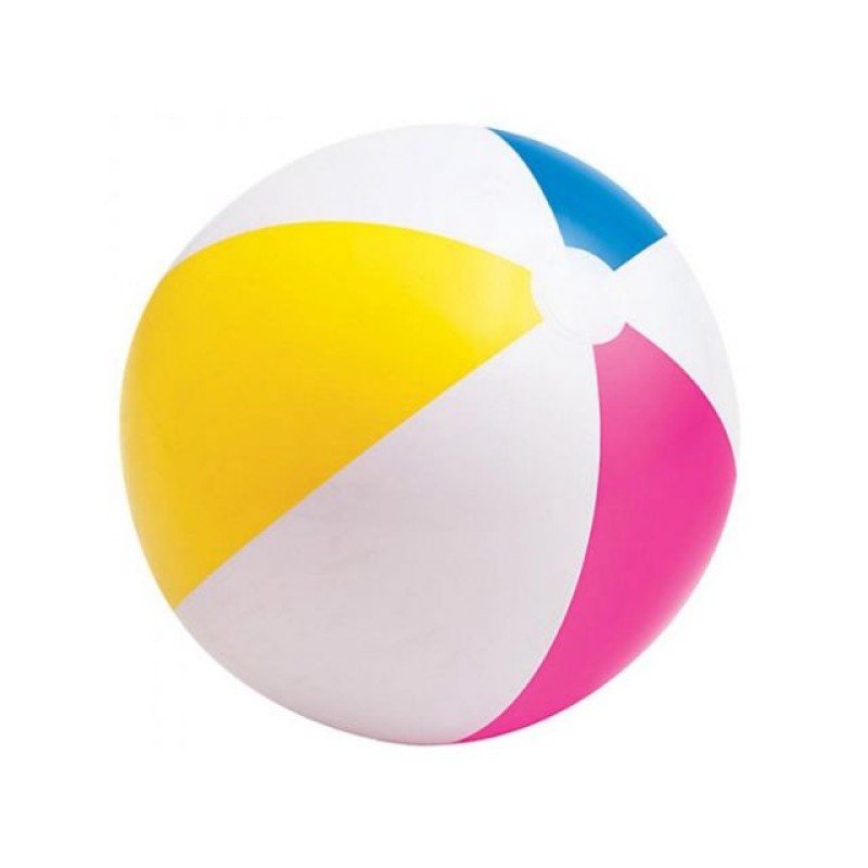 Надувной мяч, 4-х цветный, 61 см, INTEX Надувной мяч, 4-х цветный, 61 см, INTEX