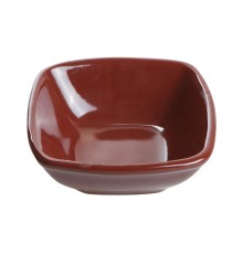 Салатник керамический, 120 мм, квадратный, серия Анкара, шоколад, PERFECTO LINEA