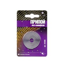 Припой ПОС 61 проволока, спираль ф1,5мм в блистере