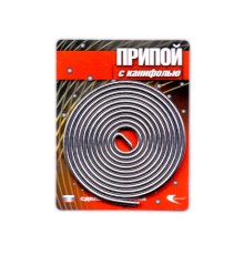 Припой ПОС 61 трубка, спираль ф2мм, с канифолью