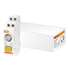 Выключатель кнопочный с индикацией ВКИ-47 желтый (LED) 2НО,1НЗ AC/DC TDM