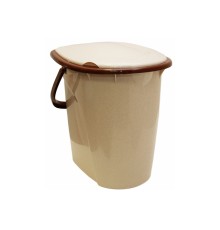 Ведро туалетное 24л (бежевый мрамор) IDEA
