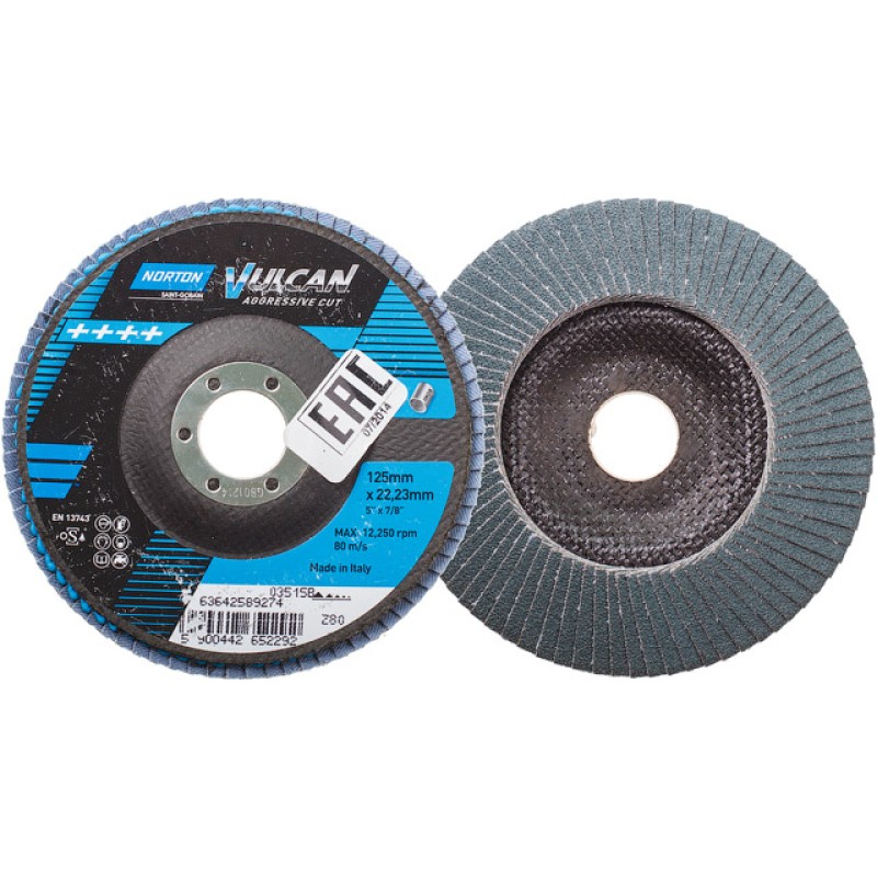 Круг лепестковый 125х22мм P40 Vulcan NORTON Круг лепестковый 125х22мм P40 Vulcan NORTON