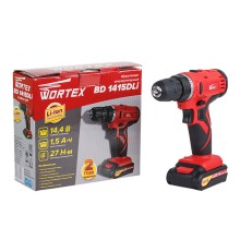Аккум. дрель-шуруповерт WORTEX BD 1415 DLi в кор.