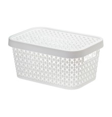 Ящик для хранения с крышкой ПИРУЛА 90х190х130 (белый) IDEA
