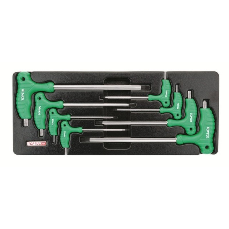 Набор-сет ключей L-Type Torx Т10-Т50 8шт 434х176мм TOPTUL (GAAT0804) Набор-сет ключей L-Type Torx Т10-Т50 8шт 434х176мм TOPTUL (GAAT0804)