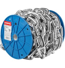 Цепь сварная короткозвенная, оцинк. М12 DIN 766 (бухта 10 м) STARFIX