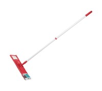 Швабра для пола с насадкой из микрофибры, бордовая, PERFECTO LINEA