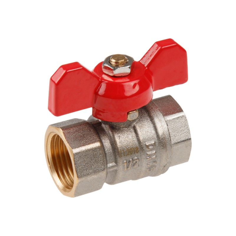 Кран шаровый 1/2" вн.-вн. бабочка PN30, AV Engineering Кран шаровый 1/2" вн.-вн. бабочка PN30, AV Engineering