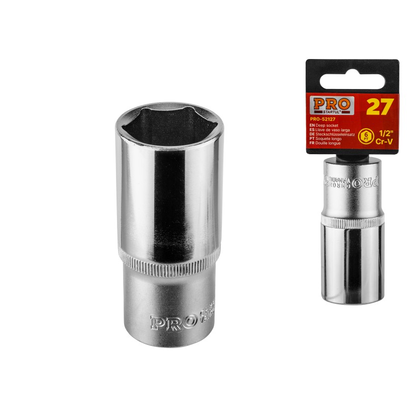 Головка 1/2" 22мм 6гр. глубокая PRO STARTUL (PRO-52122) Головка 1/2" 22мм 6гр. глубокая PRO STARTUL (PRO-52122)
