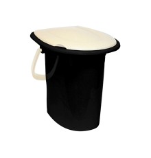 Ведро туалетное 16л (белый ротанг) IDEA