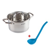 Кастрюля из нерж.стали, 3.4 л, ф 20 x 11, серия MILAGROS+ Черпак, серия Cozy Nest, PERFECTO LINEA