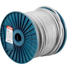 Трос стальной в ПВХ М6(5) DIN 3055 (бухта 100 м) STARFIX