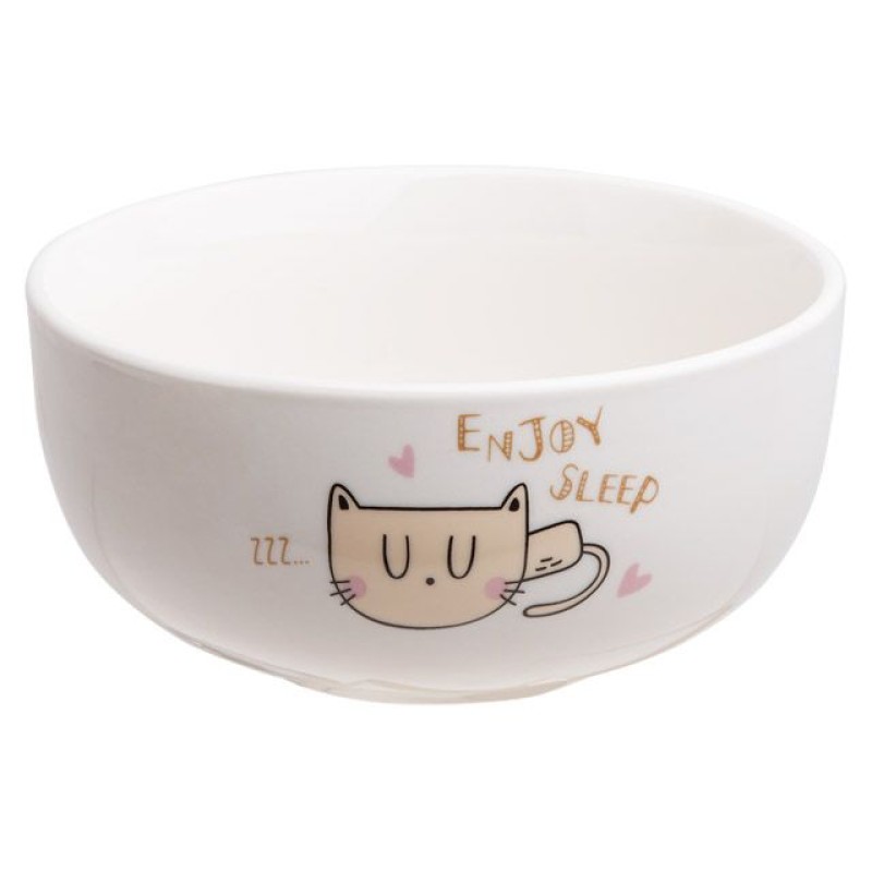 Миска керамическая, 500 мл, Enjoy sleep, PERFECTO LINEA Миска керамическая, 500 мл, Enjoy sleep, PERFECTO LINEA