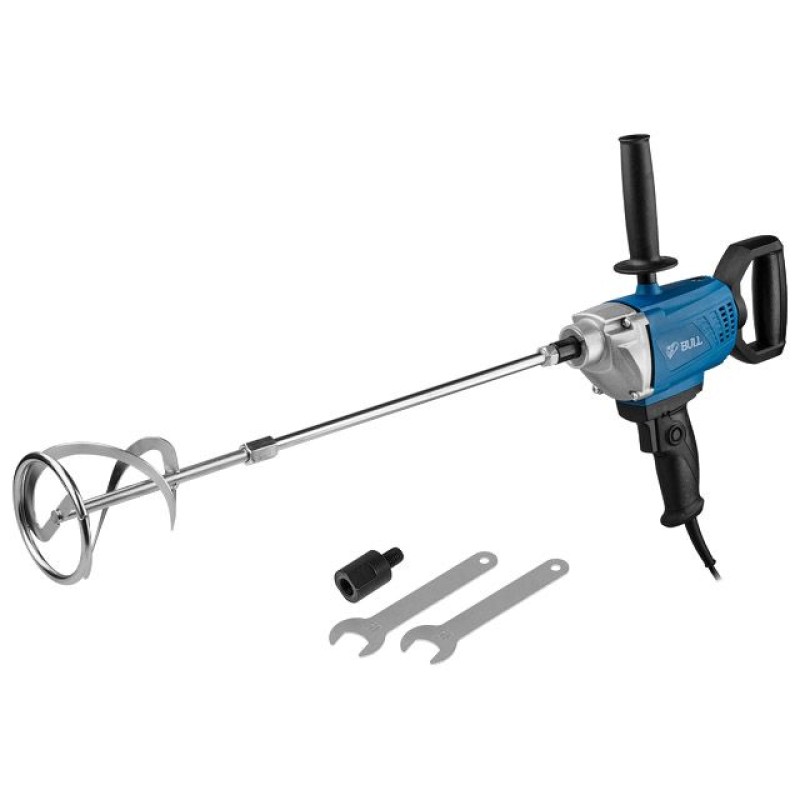 Миксер строительный BULL BM 1408 800 Вт, 1 скор., M14/M12, рег. об. + насадка Миксер строительный BULL BM 1408 800 Вт, 1 скор., M14/M12, рег. об. + насадка