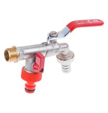 Кран водоразборный 1/2" нар. настенный со штуцером, AV Engineering