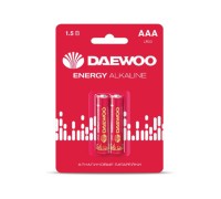 Батарейка AAA LR03 1,5V alkaline BL-2шт DAEWOO ENERGY