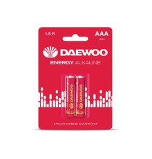 Батарейка AAA LR03 1,5V alkaline BL-2шт DAEWOO ENERGY