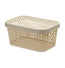 Ящик для хранения с крышкой ПИРУЛА 90х190х130 (латте) IDEA