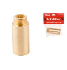 Удлинитель 1/2" вн.-нар. х 50 мм, AV Engineering (инд. упак.)