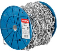 Цепь сварная короткозвенная, оцинк. М6 DIN 766 (бухта 20 м) STARFIX