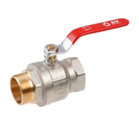 Кран шаровый 1 1/2" нар.-вн. ручка PN25, AV Engineering
