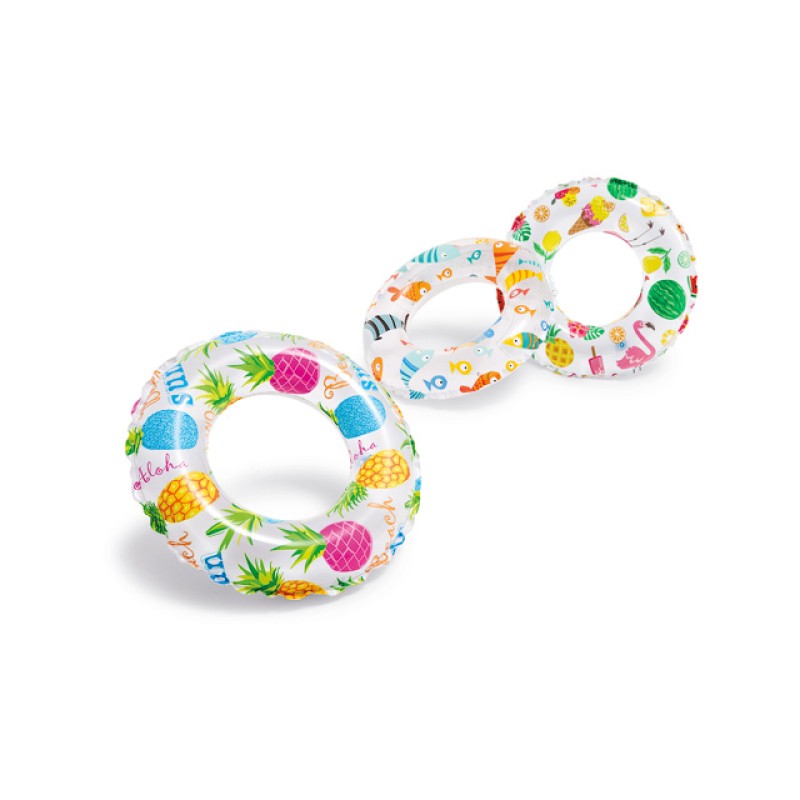 Надувной круг для плавания Lively Print, 51 см, INTEX Надувной круг для плавания Lively Print, 51 см, INTEX