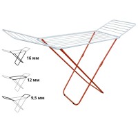 Сушилка для белья напольная, 18м, серия Bona, бело-красная, PERFECTO LINEA