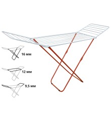 Сушилка для белья напольная, 18м, серия Bona, бело-красная, PERFECTO LINEA