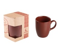 Кружка керамическая, 300 мл, серия Бодрум, шоколад, PERFECTO LINEA