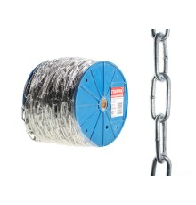 Цепь сварная длиннозвенная, оцинк. М8 DIN 763 (бухта 20 м) STARFIX