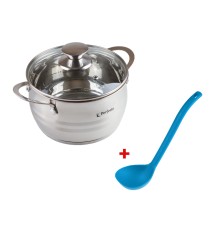 Кастрюля из нерж.стали, 3.8 л, ф 20 x 11.5, серия ARCELIA + Черпак, серия Cozy Nest, PERFECTO LINEA