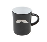 Кружка керамическая, 240 мл, серия Bigote, черная, PERFECTO LINEA