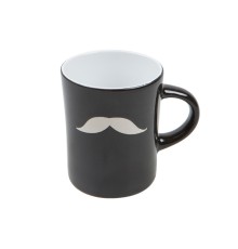 Кружка керамическая, 240 мл, серия Bigote, черная, PERFECTO LINEA