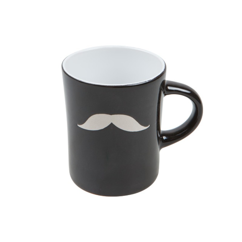 Кружка керамическая, 240 мл, серия Bigote, черная, PERFECTO LINEA Кружка керамическая, 240 мл, серия Bigote, черная, PERFECTO LINEA
