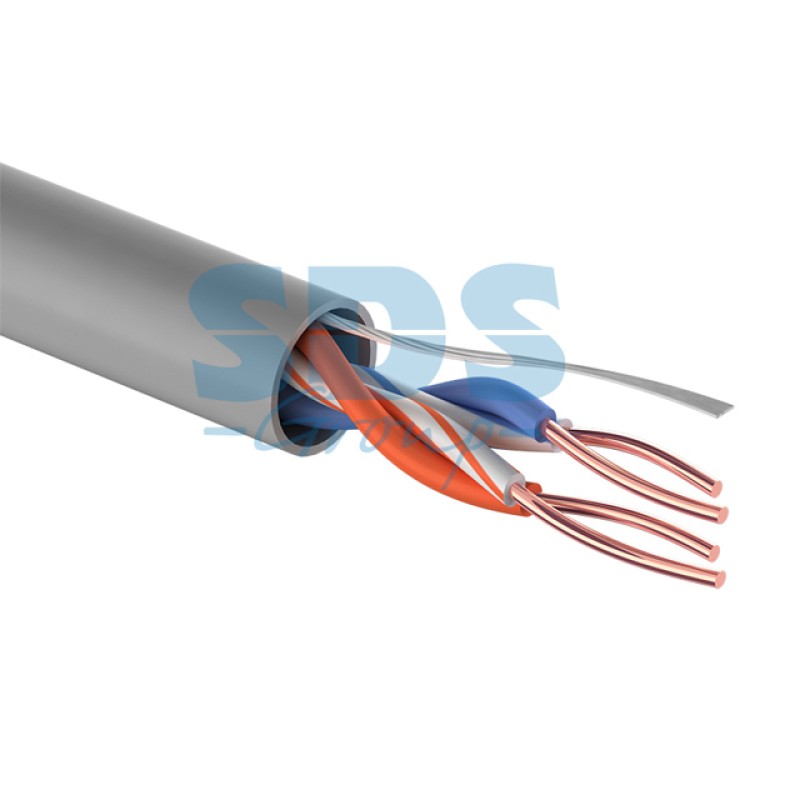Кабель UTP 2PR 24AWG, CCA, CAT5e, PVC серый, (бухта 305 м) PROconnect Кабель UTP 2PR 24AWG, CCA, CAT5e, PVC серый, (бухта 305 м) PROconnect