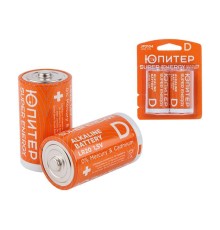 Батарейка D LR20 1,5V alkaline 2шт. ЮПИТЕР