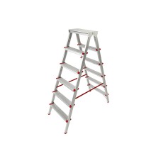 Лестница-стремянка алюм. двухсторонняя 132 см 6 ступ. 5,0кг PRO STARTUL (ST9941-06)