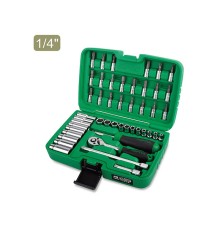 Набор головок 1/4" 4-13мм 46предм. 6гр. TOPTUL (GCAI4601)
